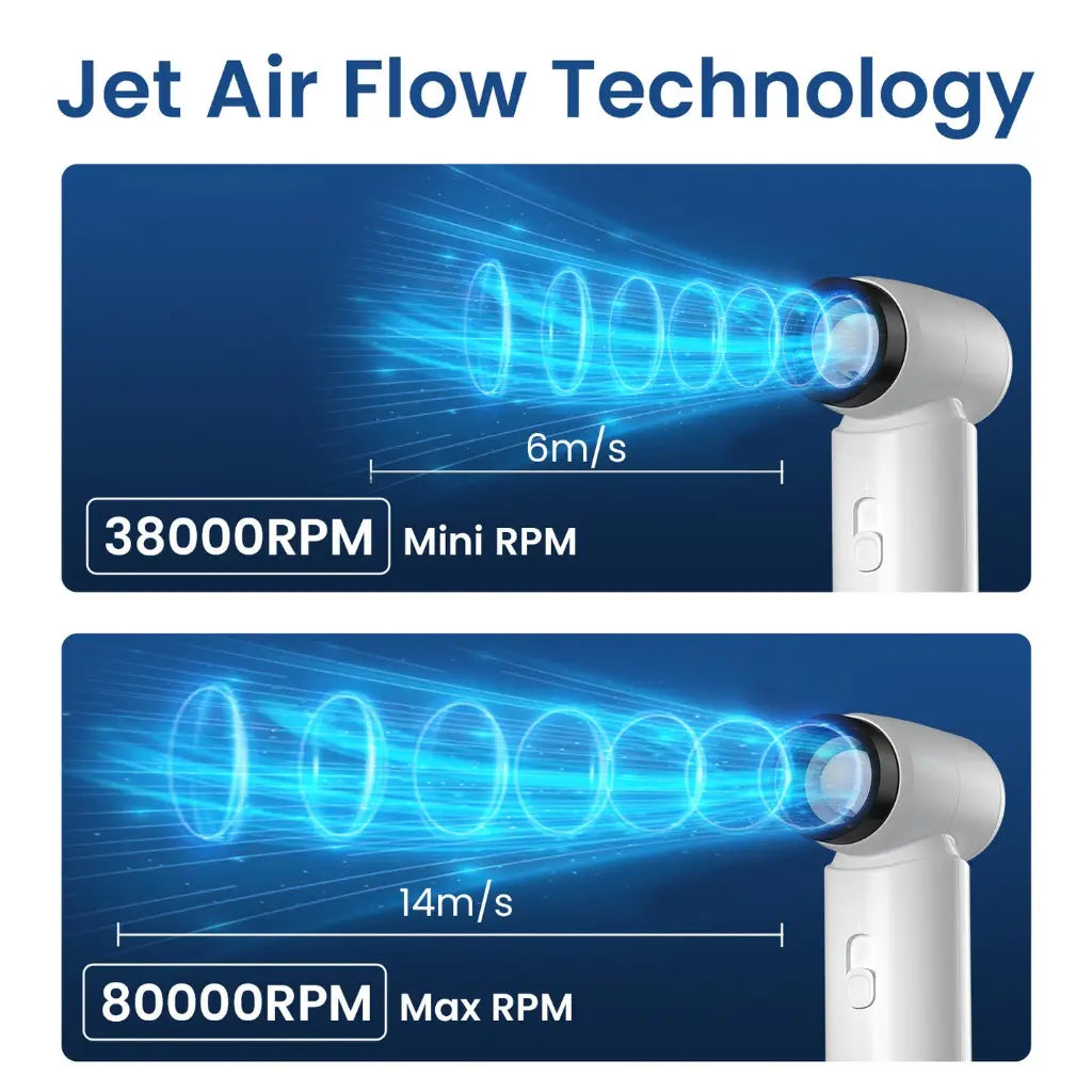Portronics Tez POR 2721 High Speed Air Duster 80000 RPM 4500mAh Battery with Type C-tpstech.in