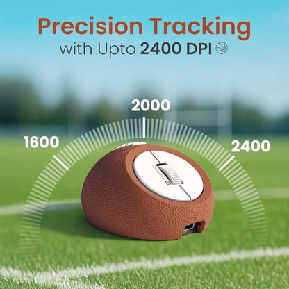 Portronics ToadPlay Rugby POR 3118 Mini Wireless Mouse Bluetooth 5.0 & 2.4GHz 2400 DPI-tpstech.in