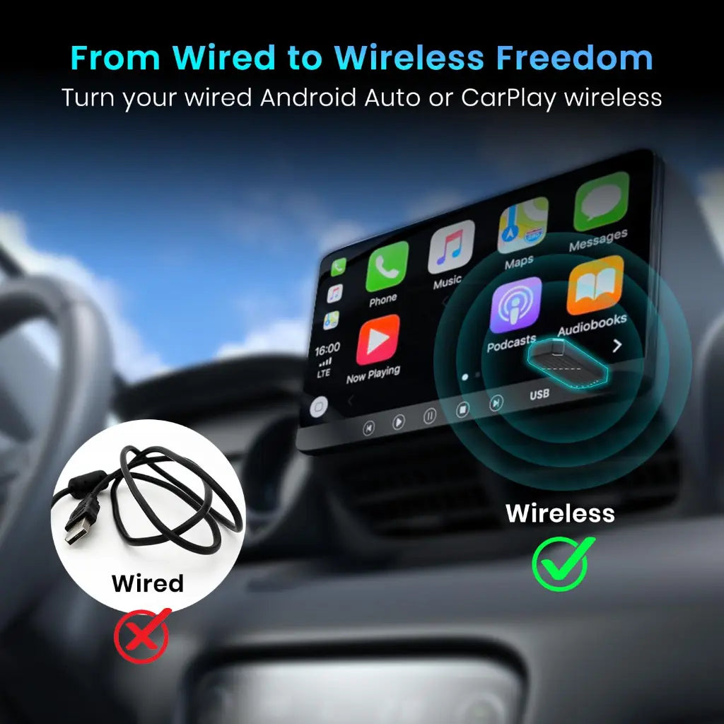 Portronics Tune POR‑2759 2‑in‑1 Wireless Car Receiver USB Plug Adapter (Black)-tpstech.in