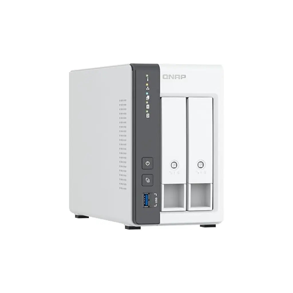 QNAP TS-216G Quad Core 2 Bay 2.5GbE Desktop Network Attached Storage - White-TPSTECH.IN