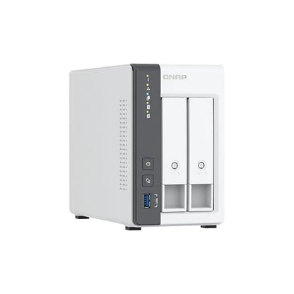 QNAP TS-216G Quad Core 2 Bay 2.5GbE Desktop Network Attached Storage - White-TPSTECH.IN