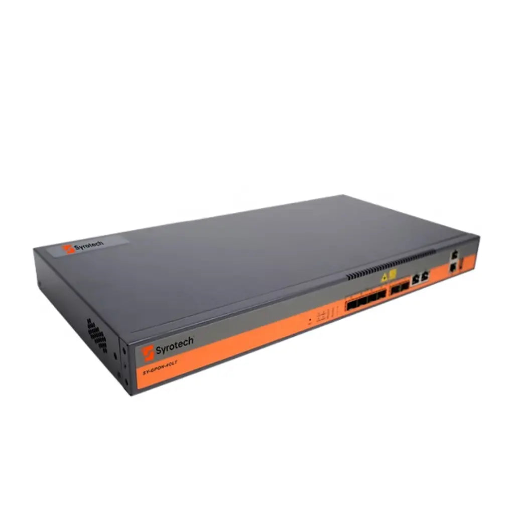 SYROTECH GPON OLT 4 Port SY-GPON-4OLT with 1.25Gbps Uplink and 2.5Gbps Downlink-tpstech.in