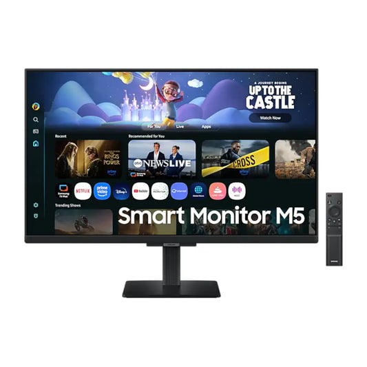 Samsung LS27FM500EW 27" M5 Full HD IPS Smart Monitor with Smart TV Apps HDMI Wi‑Fi & Bluetooth-tpstech.in