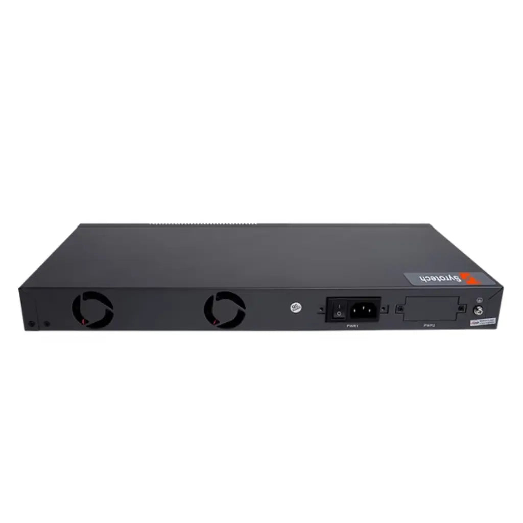 Syrotech EPON OLT 4 Port L3 1U Rack Mount 4GE Uplink Supports 256 ONUs-tpstech.in