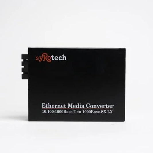Syrotech GOMC-1312-20 Gigabit Media Converter SM Dual Fiber SC Connector 20Km-tpstech.in