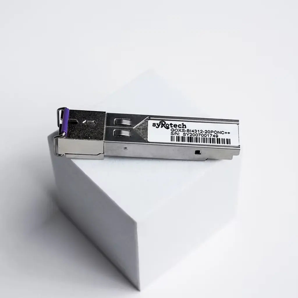 Syrotech GOXS BI4312 20PONC+++ GPON SFP Module SC Connector 1490nm Tx 1310nm Rx 20km C+++-tpstech.in