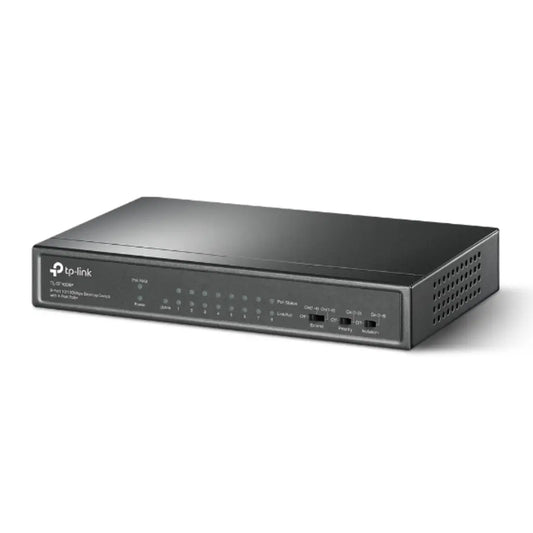 TP-Link TL-SF1009P 9-Port 10/100Mbps Desktop Switch with 8 PoE+ Ports-tpstech.in