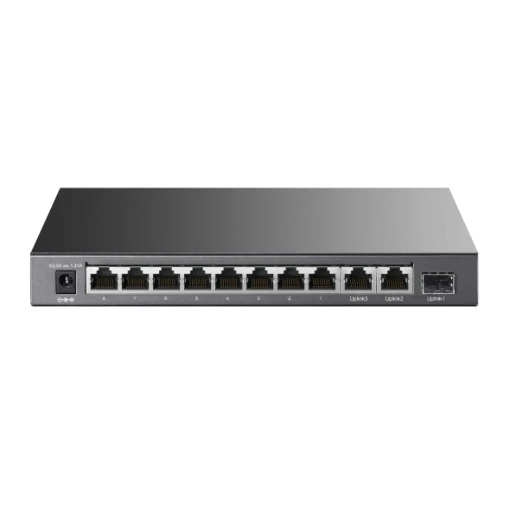 TP-Link TL-SL1311P 8-Port Fast Ethernet + 3-Port Gigabit Desktop PoE+ Switch-tpstech.in