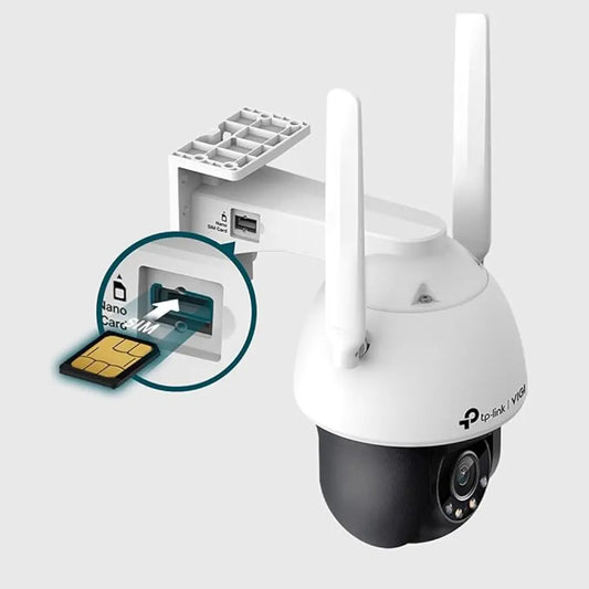 TP-Link VIGI C540-4G 4MP Pan/Tilt Outdoor Full-Color 4G Network Camera with Auto Tracking & Two-Way Audio-tpstech.in