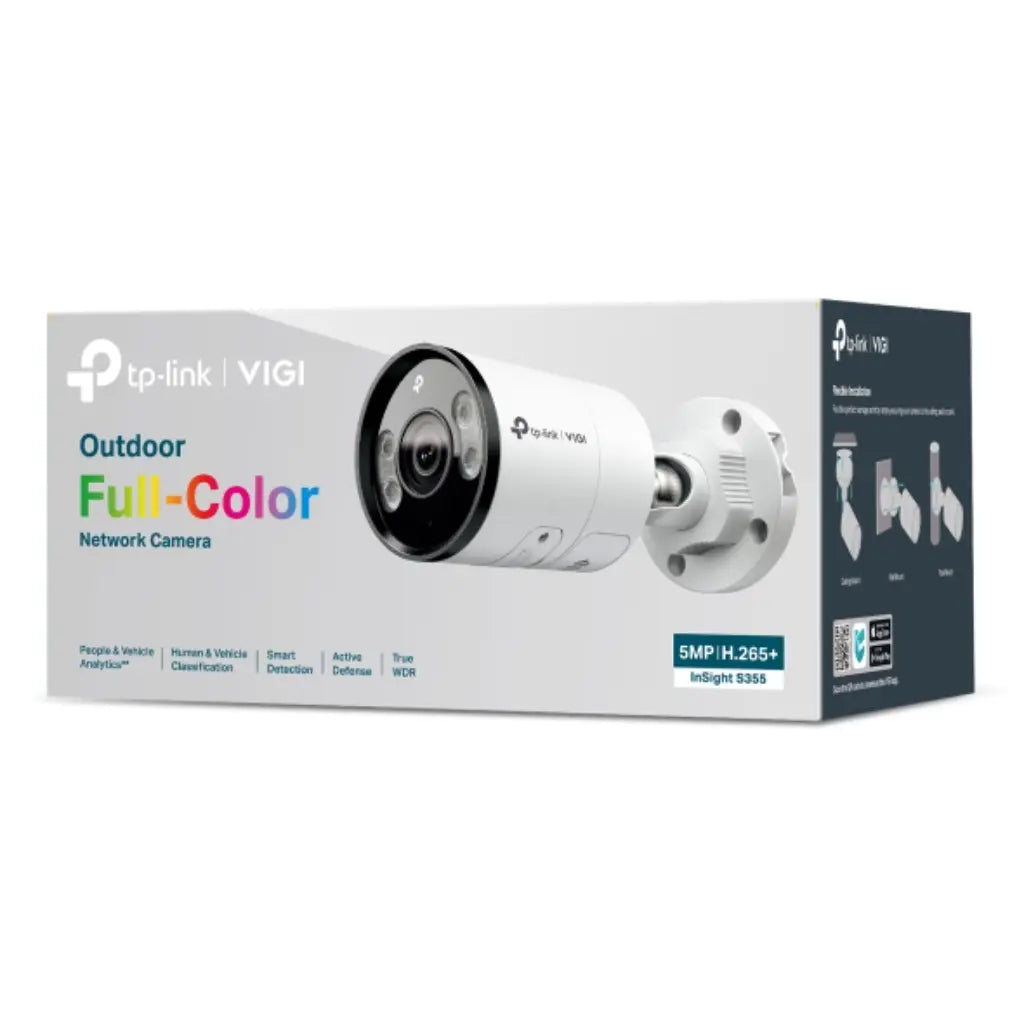TP-Link VIGI InSight S355 5MP Outdoor Full-Color Bullet Network Camera IP67 H.265+ -tpstech.in