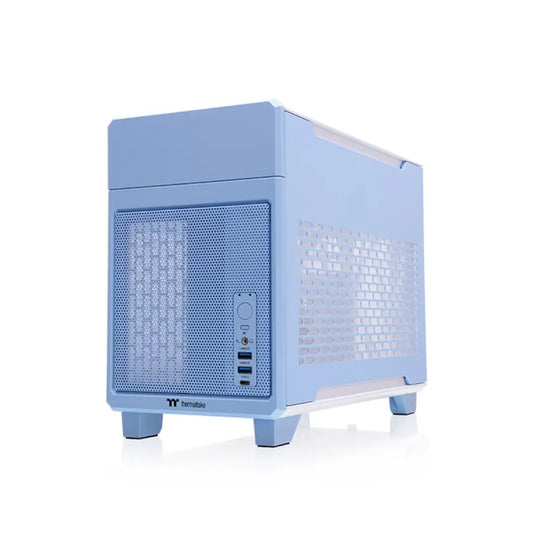 Thermaltake TR100 Mini-ITX Dual-Chamber Computer Case with PCIe 4.0 Riser - Hydrangea Blue-tpstech.in