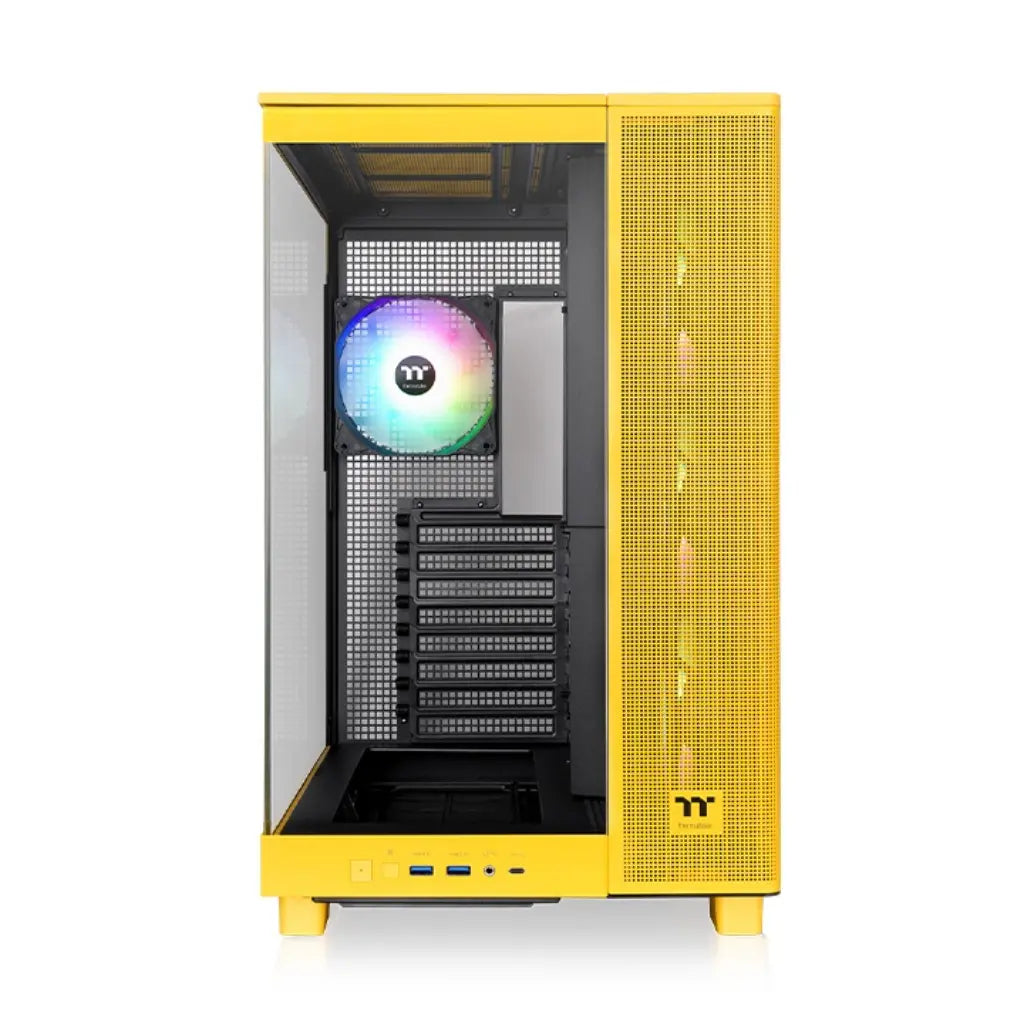 Thermaltake View 380 XL TG ARGB  ATX Mid Tower Tempered Glass Cpmputer Case - Bumblebee-tpstech.in
