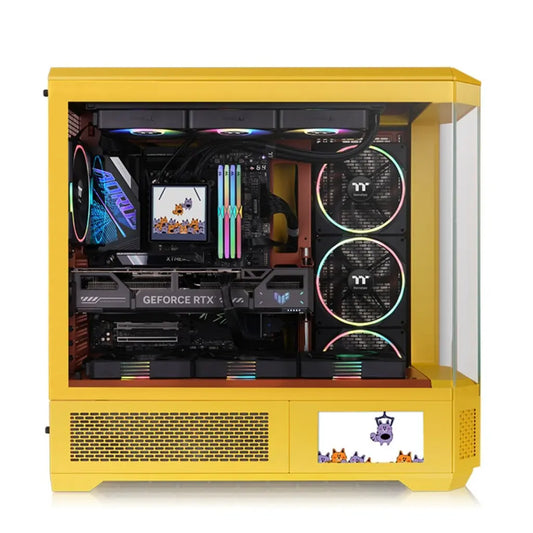 Thermaltake View 600 E-ATX Full Tower 4 Tempered Glass Panels Computer Case - Butter Caramel-tpstech.in