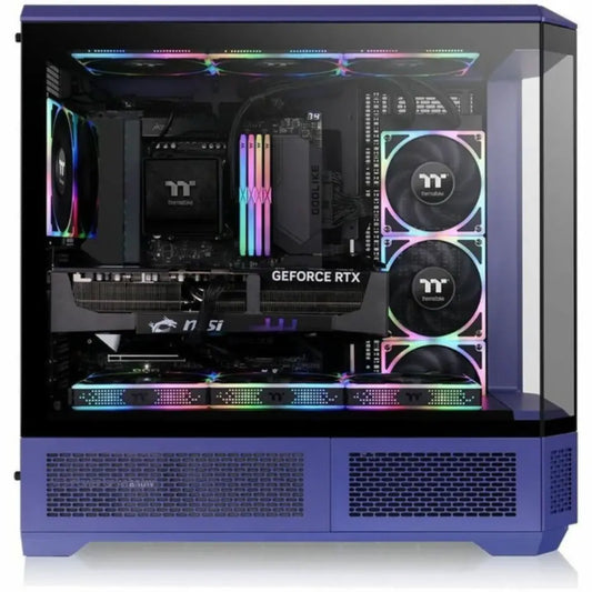 Thermaltake View 600 TG E-ATX Full Tower 4 Tempered Glass Panels Computer Case - Future Dusk-tpstech.in