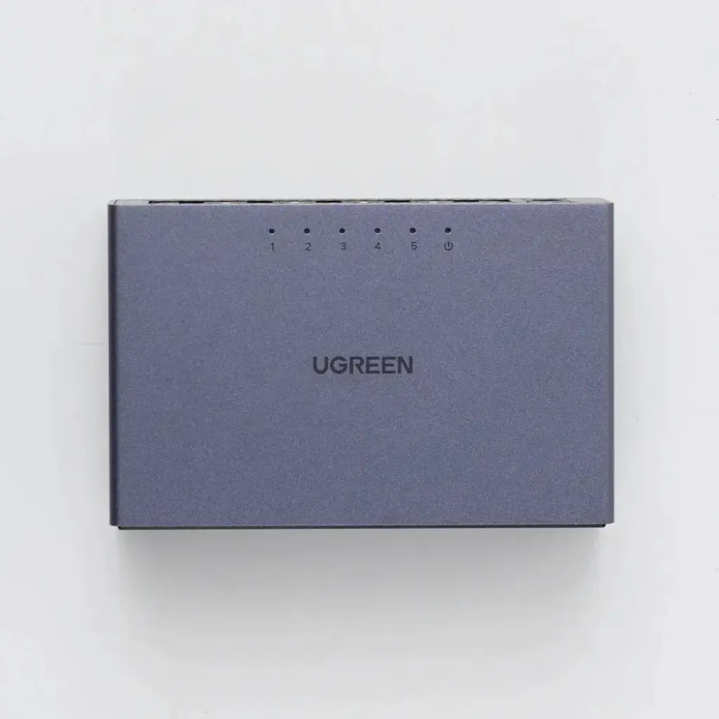 UGREEN 15641 5‑Port Gigabit Ethernet Switch Aluminum Housing Unmanaged Plug & Play-tpstech.in