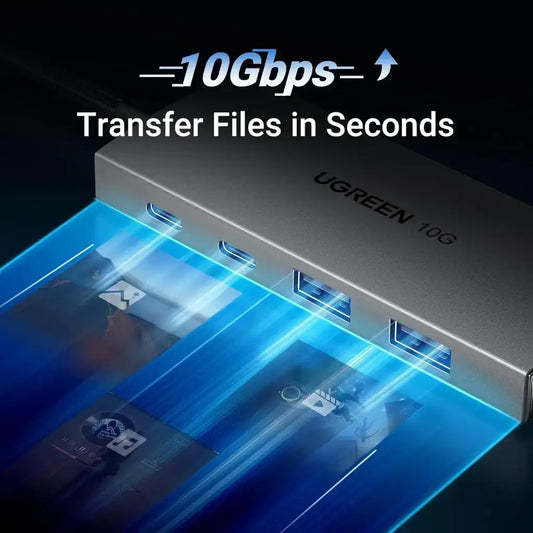 UGREEN 45000 6-in-1 USB-C Hub with 4K 60Hz HDMI 100W PD-tpstech.in