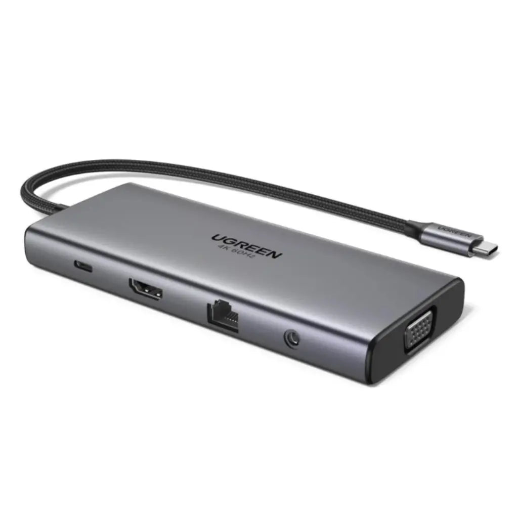 Ugreen 11-in-1 USB-C Docking Station with 4K@60Hz HDMI 100W PD-tpstech.in