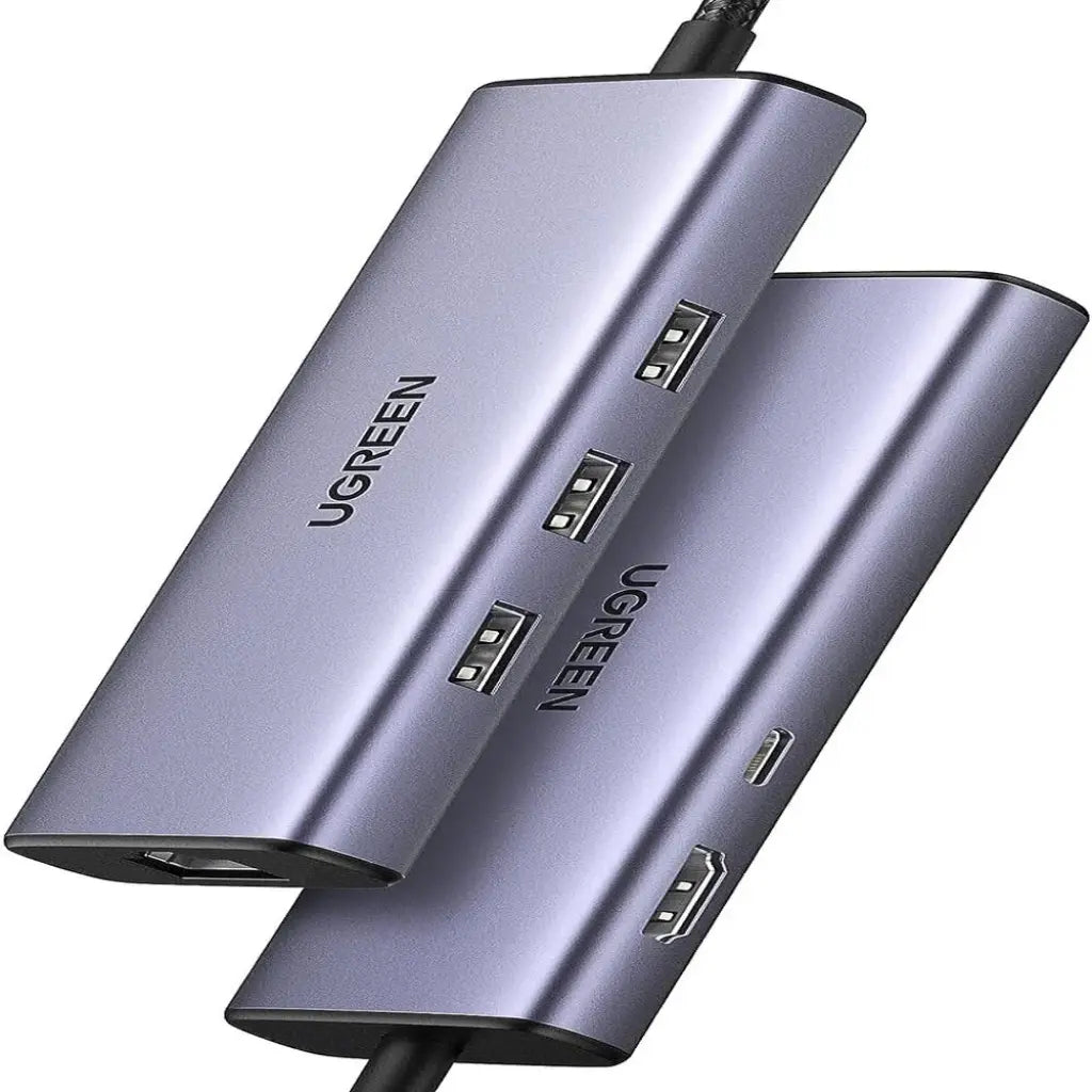 Ugreen 15598 6-in-1 USB-C Docking Station with 4K HDMI 100W PD Gigabit LAN & 3 USB 3.0 Ports-tpstech.in