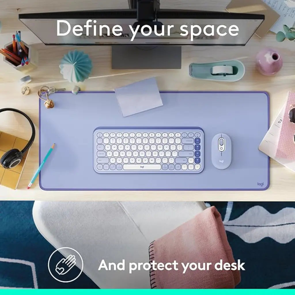 Logitech Table Mat Logitech Desk Mat Studio Series Spill Resistant Anti Slip - tpstech.in