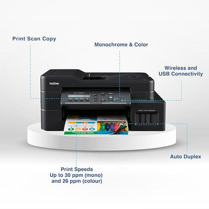 Brother DCP-T820DW Multifunction All-in-One Ink Tank Printer with Auto Duplex Wi-Fi & ADF