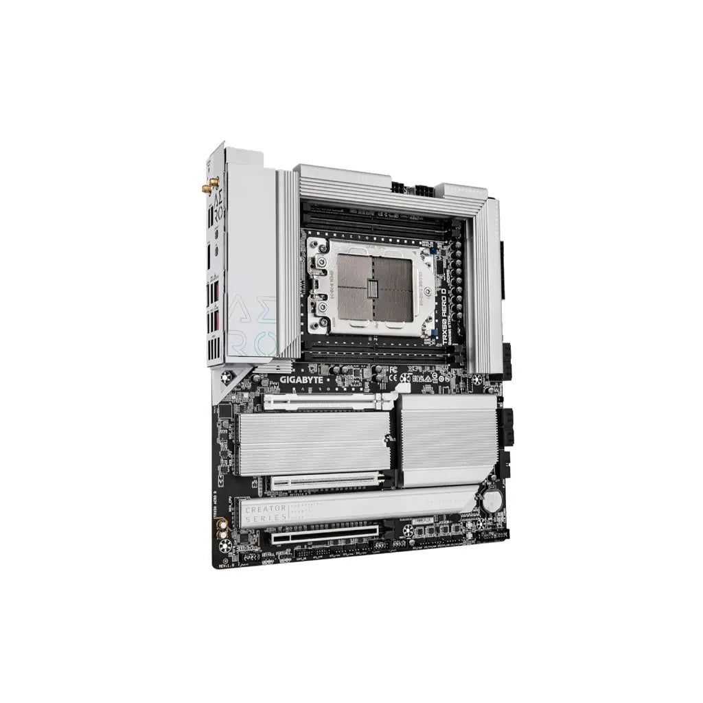 Gigabyte TRX50 AERO D Motherboard | AMD Socket sTR5 | DDR5 1TB Max | Wi-Fi 7 & 10GbE LAN