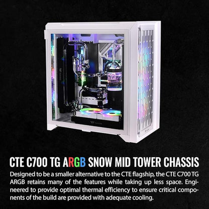 Thermaltake CTE C700 ARGB Snow Mid Tower Compter Case