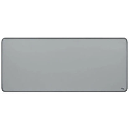 Logitech Desk Mat Studio Series Spill Resistant Anti Slip Soft Fabric Surface - Mid Grey