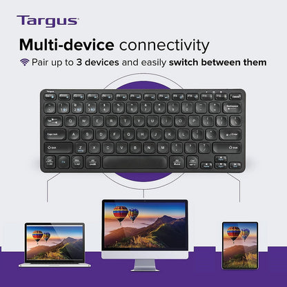Targus Compact Multi-Device Bluetooth Antimicrobial Keyboard (Black)