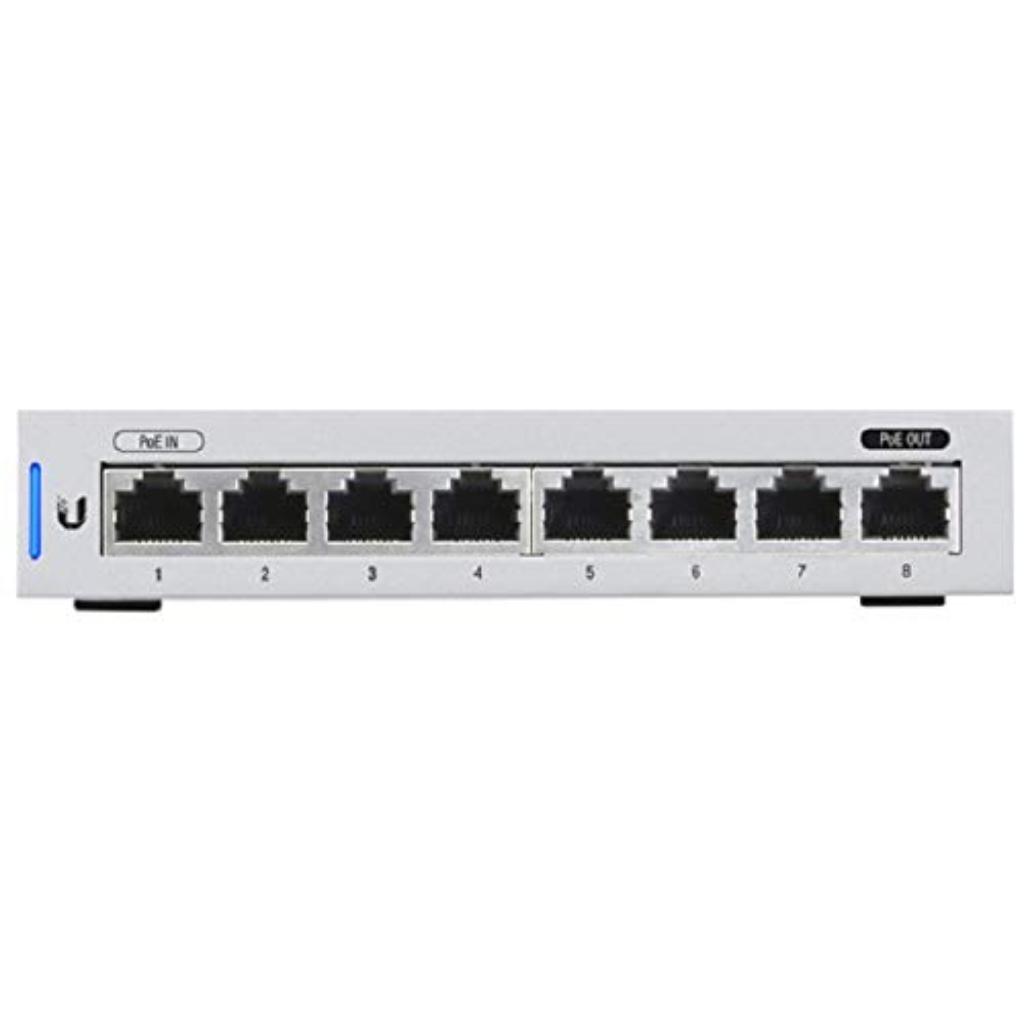 Ubiquiti US-8 Managed Gigabit Switch with 8 Ports and PoE Pass through