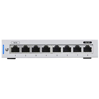 Ubiquiti US-8 Managed Gigabit Switch with 8 Ports and PoE Pass through