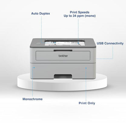 Brother HL-B2100DB Monochrome Duplex Laser Printer 34 PPM USB Connectivity