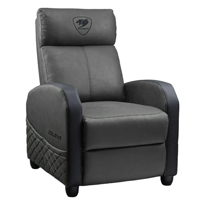 Cougar Ranger Elite Jet Gray Gaming Sofa Recliner 95–160° Adjustable Backrest Side Pocket
