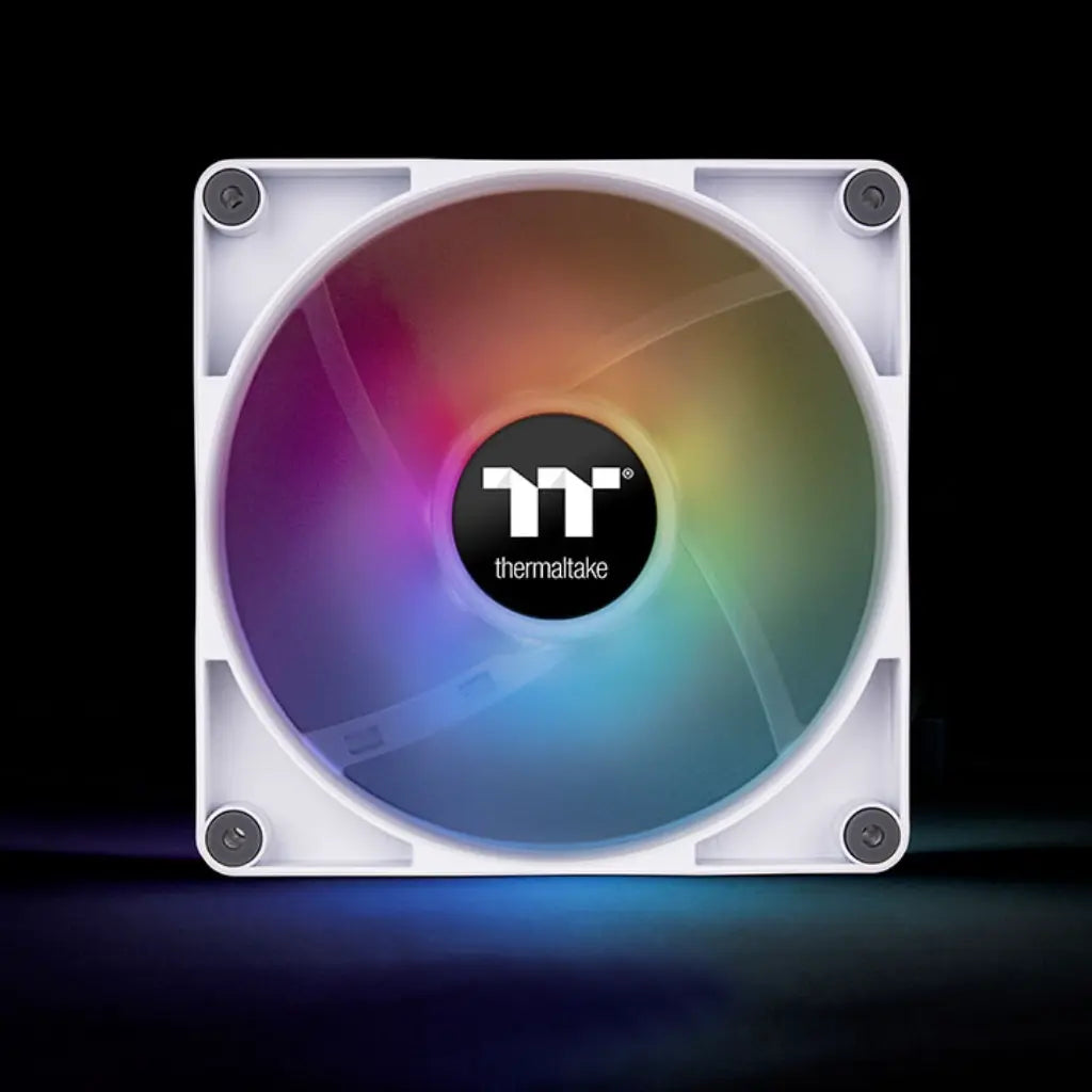 Thermaltake CT120 ARGB Sync 120mm PWM CPU Cooling Fan White (2-Pack)