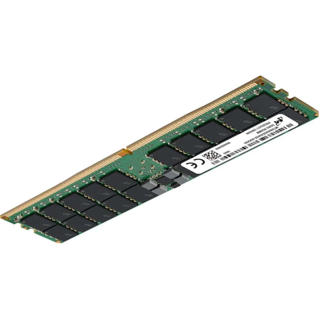 Micron 64GB DDR5 RAM 5600MHz CL46 2RX4 288-Pin ECC Registered RDIMM Server Memory