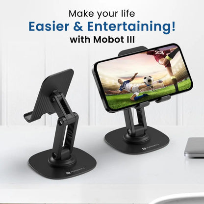 Portronics Mobot III POR 2046 Adjustable Mobile and Tablet Holder with 360 Degree Rotating Base