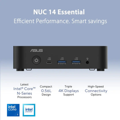 ASUS NUC 14 Essential Kit NUC14MNK Mini PC Intel N-Series Barebone