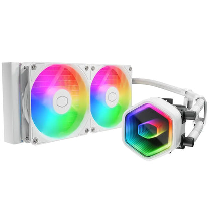 Cooler Master MasterLiquid Core II 240 ARGB AIO Liquid CPU Cooler - White