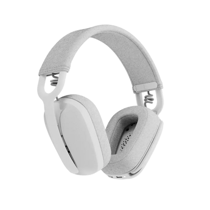 Logitech Zone Vibe 100 Lightweight Wireless Headphones with Noise-Cancelling - Off White