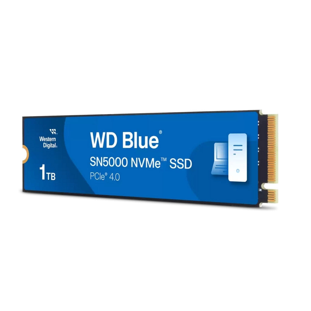 WD Blue SN5000 1TB NVMe SSD PCIe Gen4 5150MB/s Read High Endurance M.2 2280
