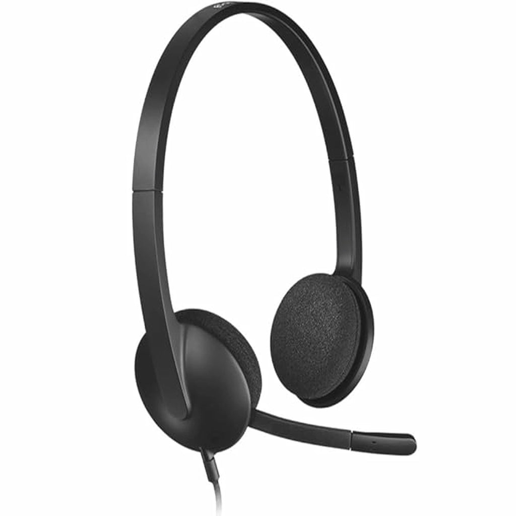 Logitech H340 USB Wired Headset with Noise Cancelling Mic - Black