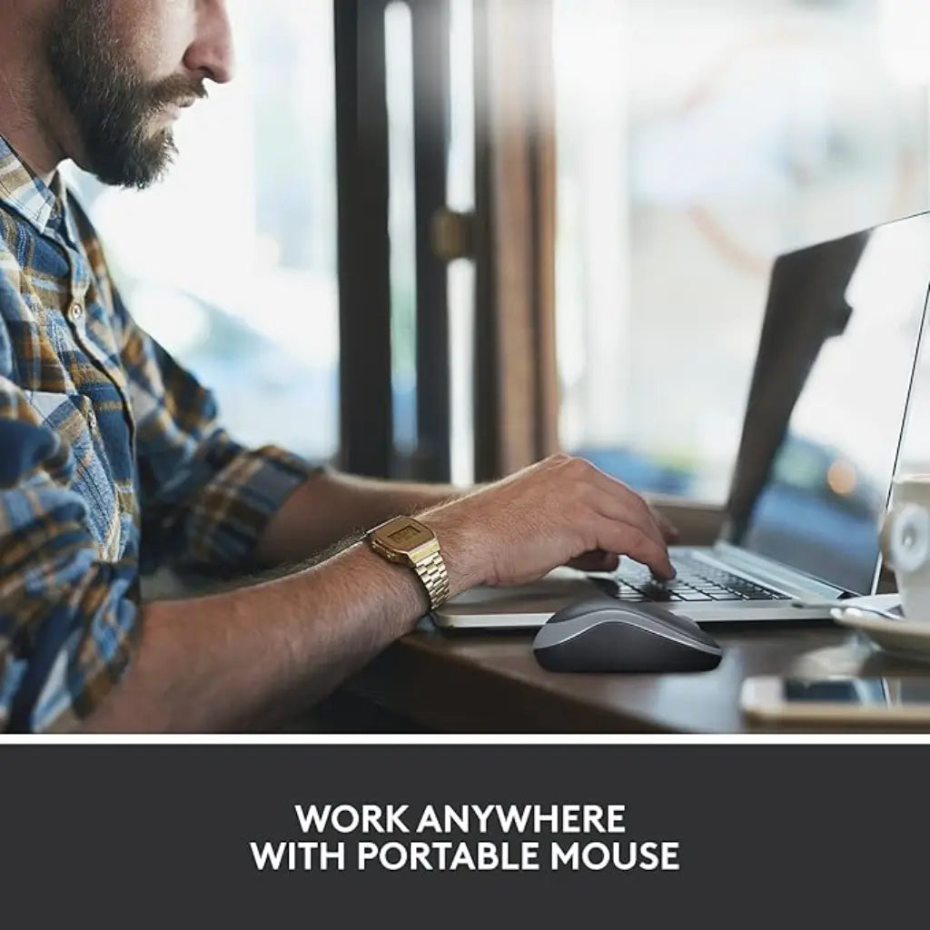 Logitech M186 2.4GHz Wireless Mouse with USB Nano Receiver