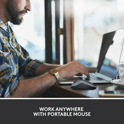 Logitech M186 2.4GHz Wireless Mouse with USB Nano Receiver