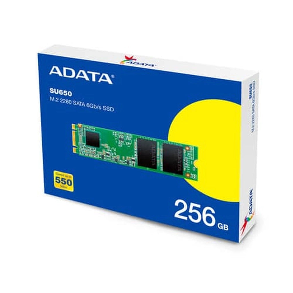 ADATA SU650 256GB M.2 SATA 3D NAND Internal SSD for Desktops & Laptops
