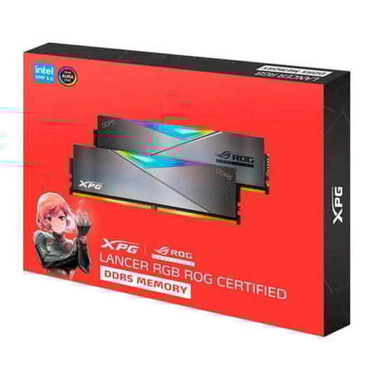 XPG LANCER ROG CERTIFIED RGB DDR5 RAM 32GB 6600MHz CL32 Gaming Desktop Memory
