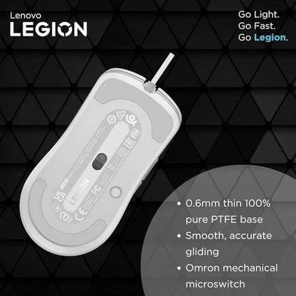 Lenovo Legion M300s 8000 DPI RGB Gaming Mouse - Glacier White-tpstech.in