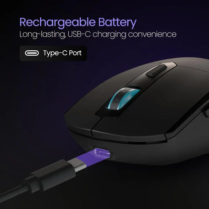 Portronics Toad One POR 1682 Wireless Dual Connectivity Mouse with RGB Lights-tpstech.in