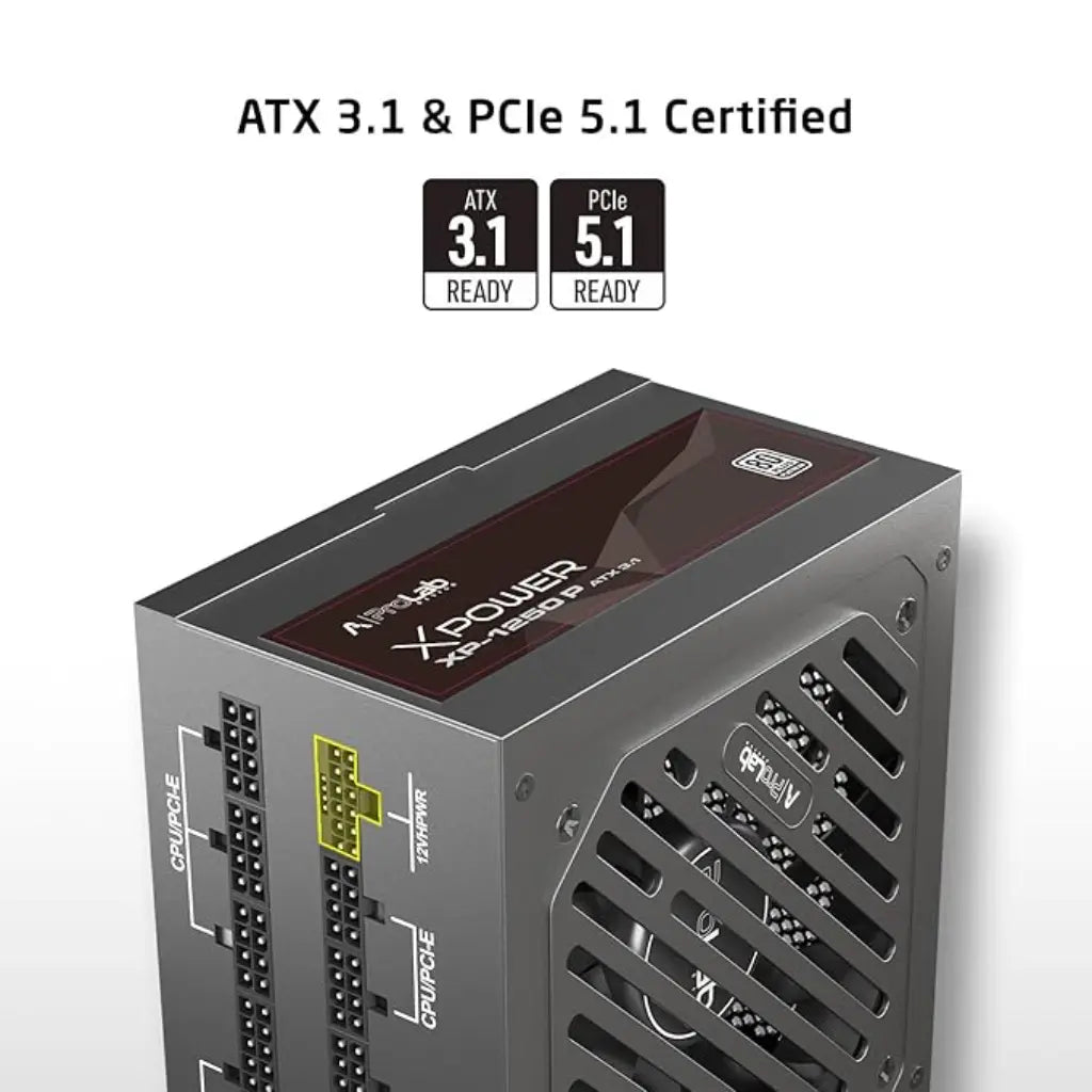 Prolab XPower XP-1250P 1250W 80+ Platinum Fully Modular ATX 3.1 Power Supply-tpstech.in