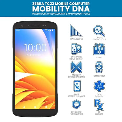Zebra TC22 Android Mobile Computer with 6" Touchscreen Wi-Fi 6E Integrated Barcode Scanner-tpstech.in