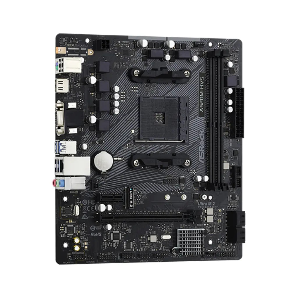 ASRock A520M HVS AMD A520 AM4 Micro ATX DDR4 Motherboard-tpstech.in