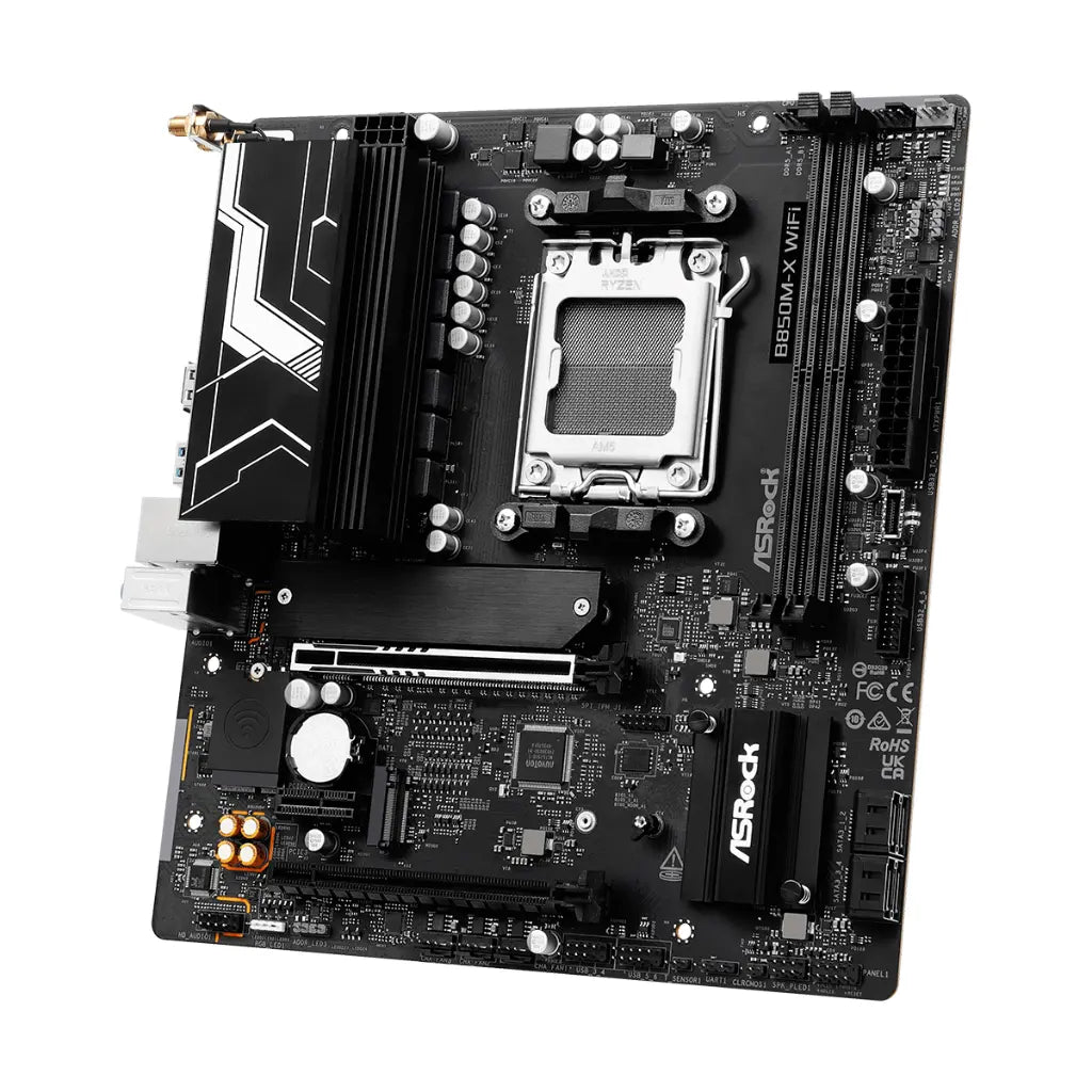 ASRock B850M X WiFi R2.0 AMD B850 AM5 Micro ATX DDR5 Motherboard with WiFi 6E-tpstech.in